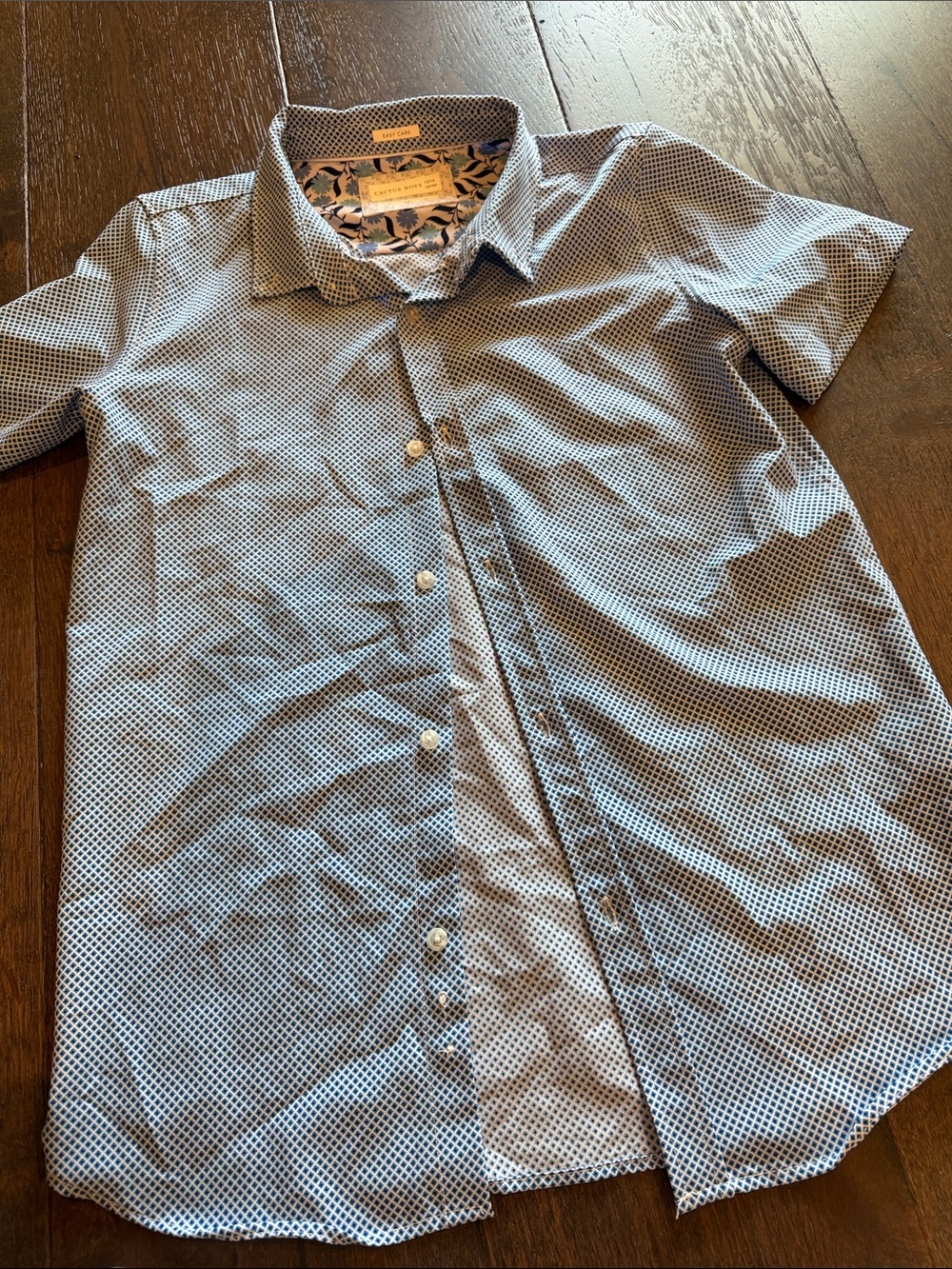 Cactus Boys Short Sleeve Button-Up Shirt